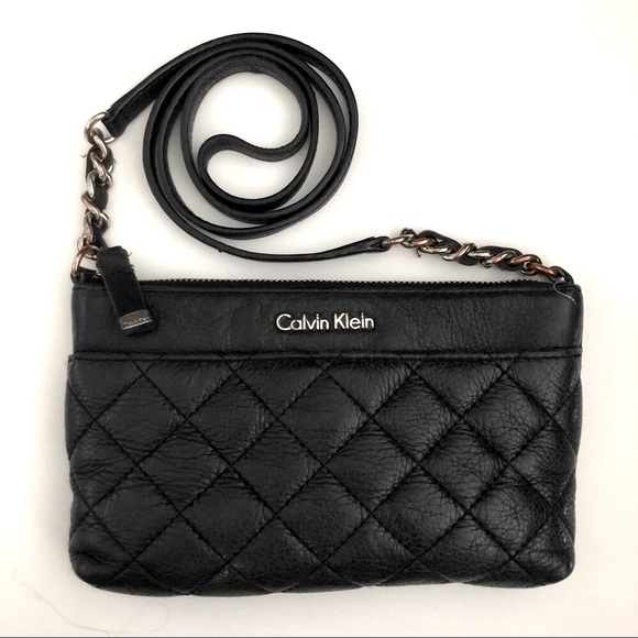 Calvin Klein Quilted leather crossbody